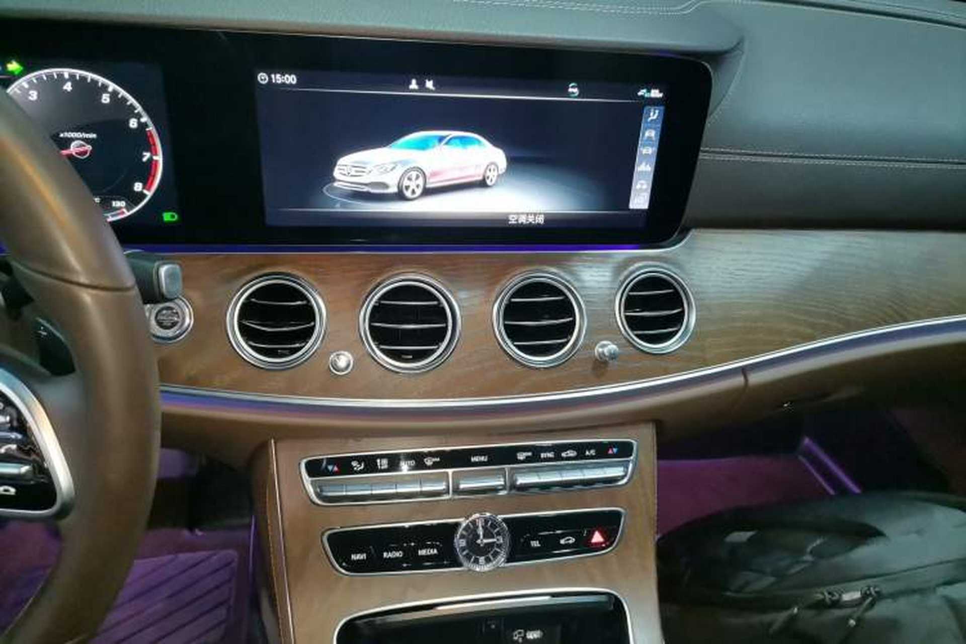 Used Mercedes-Benz E-Class 2019 Facelifted E 300 L Stylish Version Audio And AC Panel