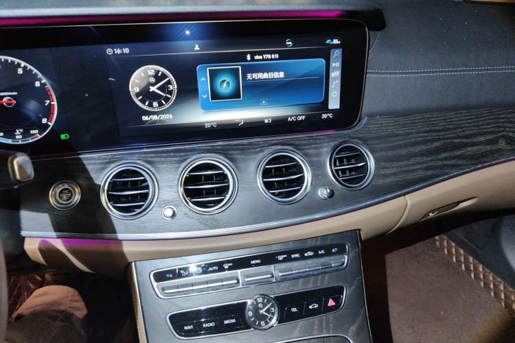 Used Mercedes-Benz E-Class 2019 Restyled E 300 L Sporty and Stylish Edition Audio And AC Panel