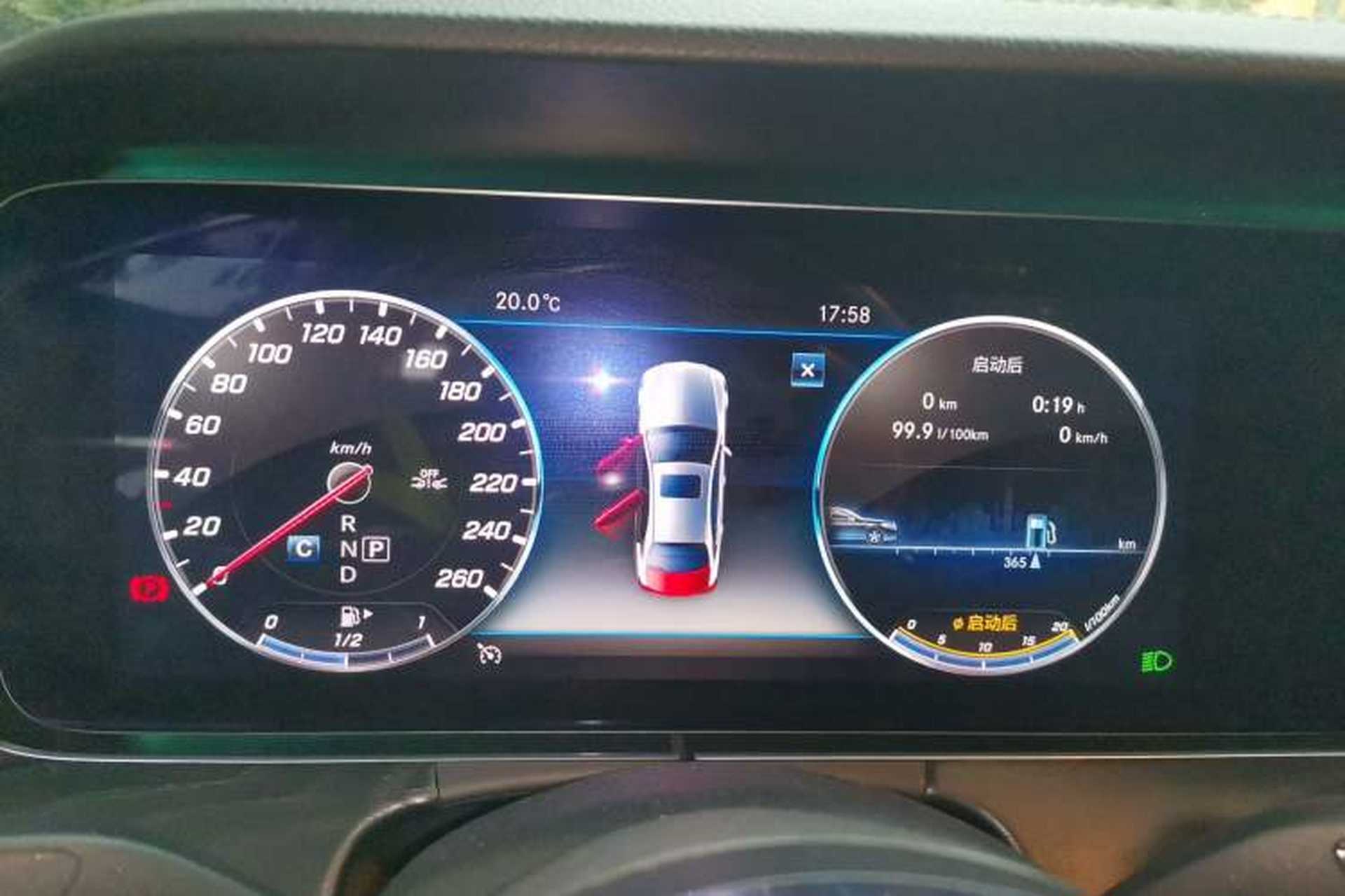 Used Mercedes-Benz E-Class 2019 E 300 L Sporty and Stylish Model Instrument Cluster