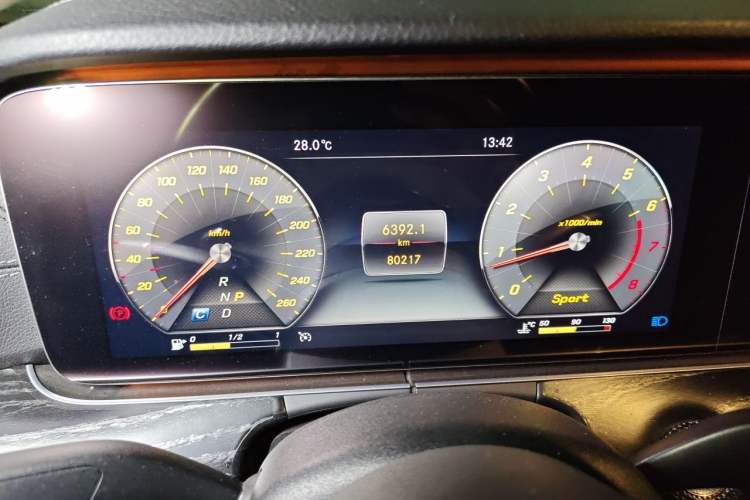 Used Mercedes-Benz E-Class 2019 E 300 L Sporty and Stylish Model Instrument Cluster