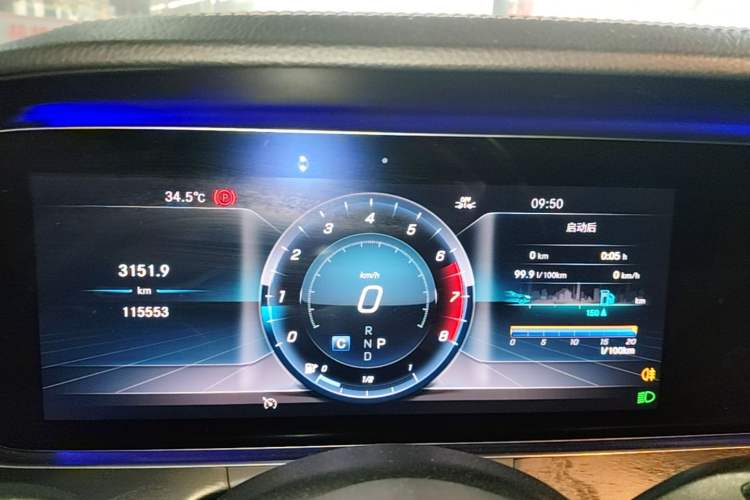 Used Mercedes-Benz E-Class 2019 E 300 L Sporty and Stylish Model Instrument Cluster