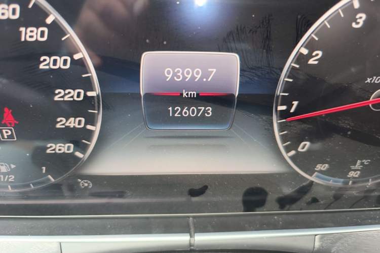Used Mercedes-Benz E-Class 2019 E 300 L Sporty and Stylish Model Odometer Close Up
