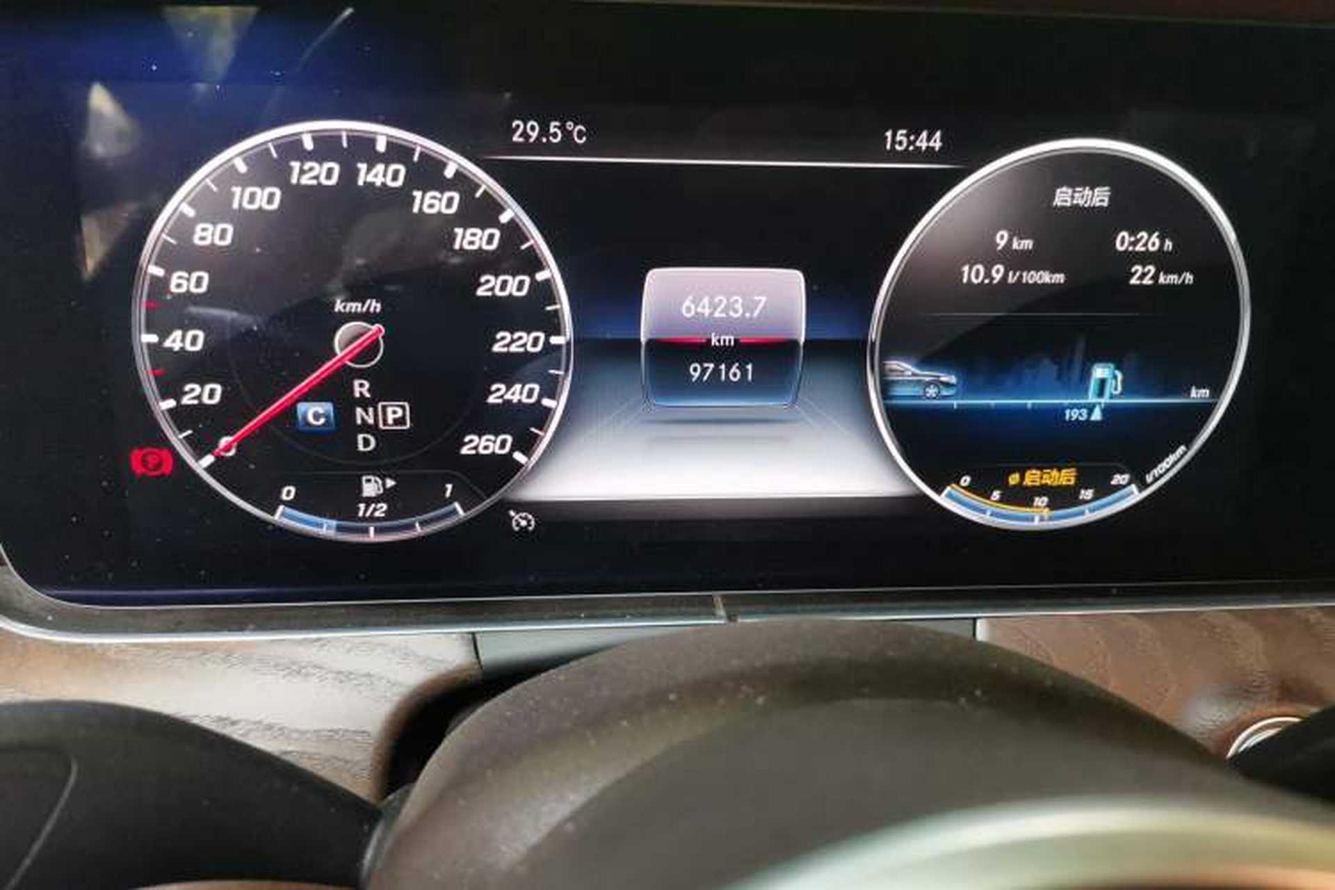 Used Mercedes-Benz E-Class 2019 Restyled E 300 L Luxury Edition Odometer Close Up