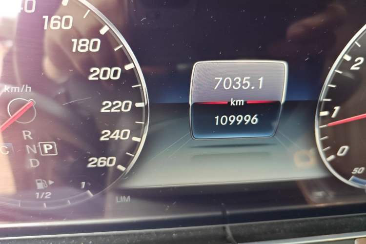 Used Mercedes-Benz E-Class 2019 E 300 L Luxury Model Odometer Close Up