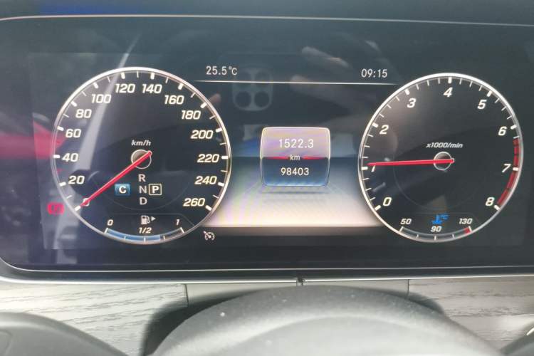 Used Mercedes-Benz E-Class 2019 Restyled E 300 L Sporty and Stylish Edition Odometer Close Up