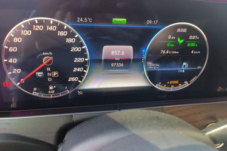 Used Mercedes-Benz E-Class 2019 E 260 L Sport Edition Odometer Close Up