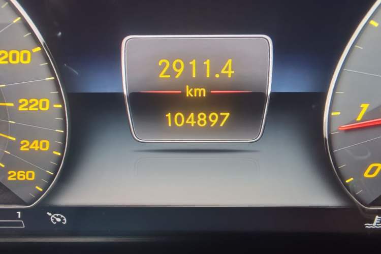 Used Mercedes-Benz E-Class 2019 E 300 L Sporty and Stylish Model Odometer Close Up