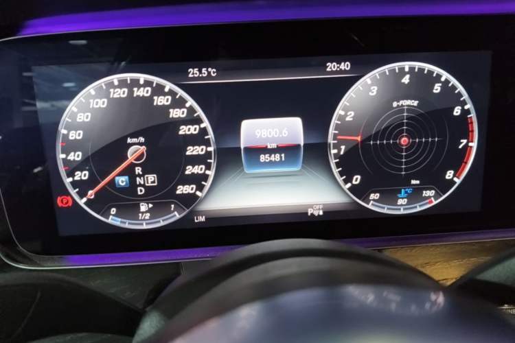 Used Mercedes-Benz E-Class 2019 Restyled E 300 L Sporty and Stylish Edition Odometer Close Up