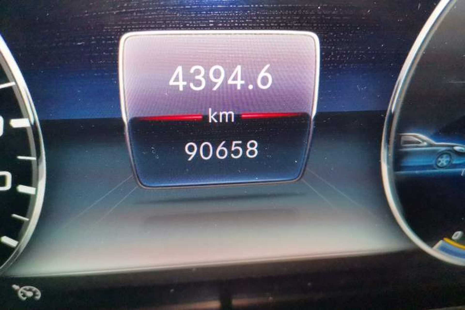 Used Mercedes-Benz E-Class 2019 E 300 L Sporty and Stylish Model Odometer Close Up