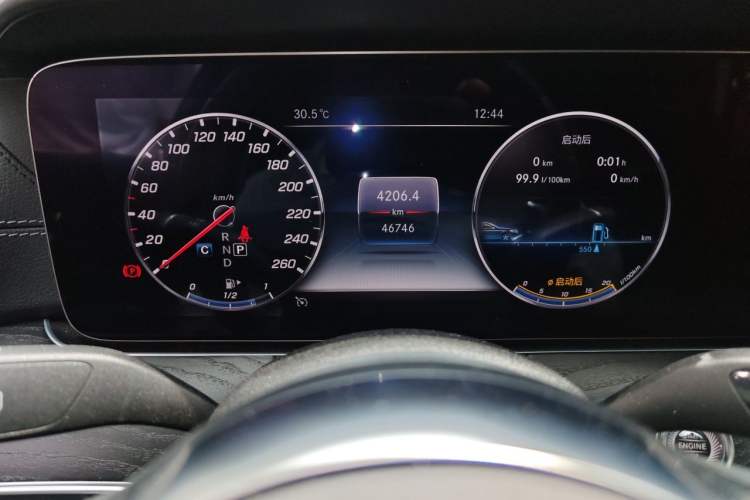 Used Mercedes-Benz E-Class 2019 E 200 L Sport Edition Odometer Close Up
