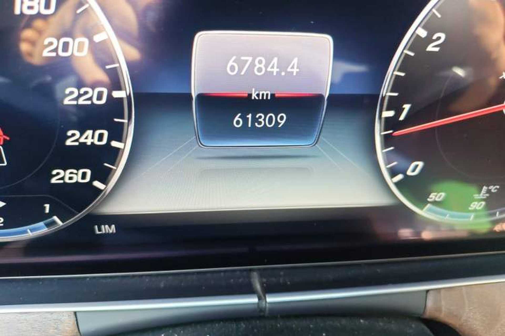 Used Mercedes-Benz E-Class 2019 E 300 L Stylish Model Odometer Close Up
