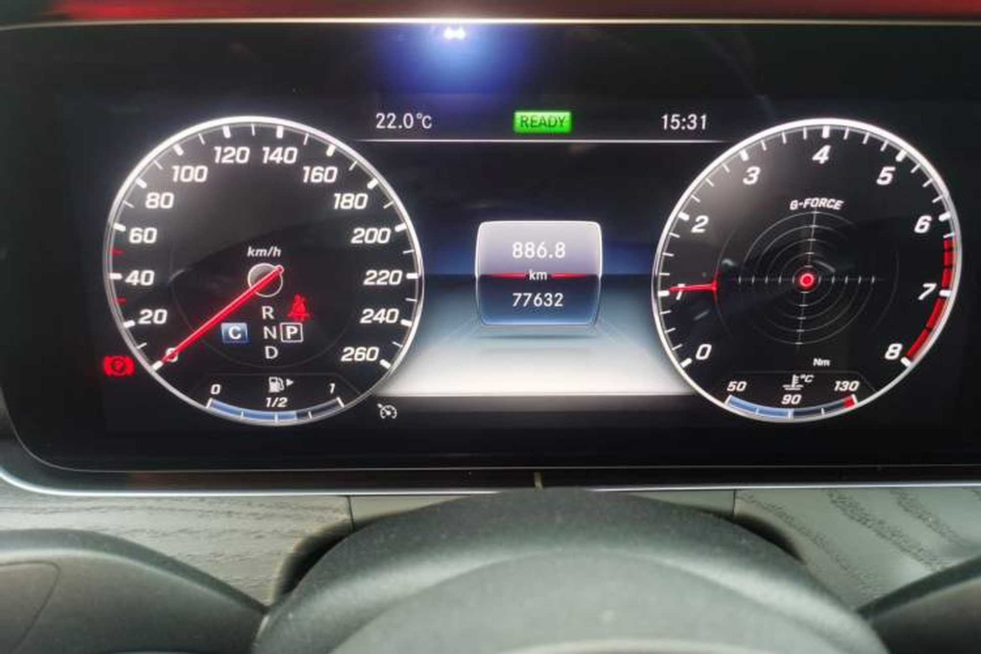 Used Mercedes-Benz E-Class 2019 E 260 L Sport Edition Odometer Close Up