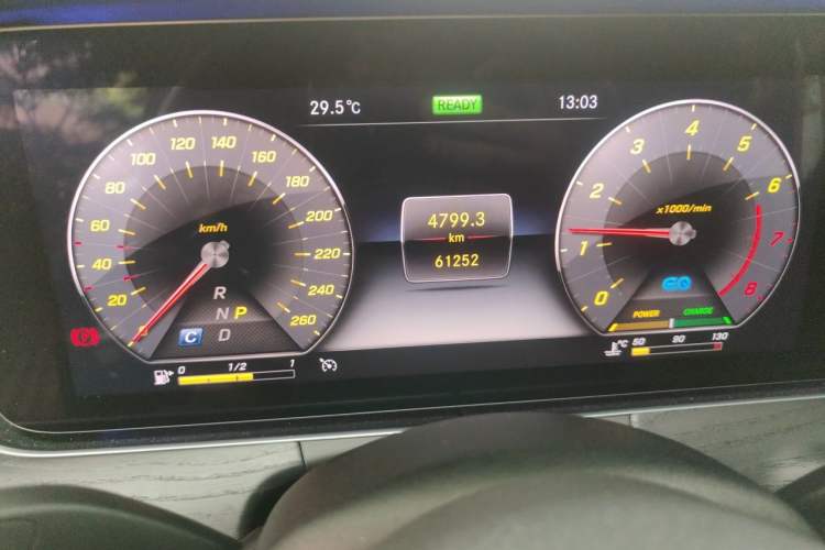 Used Mercedes-Benz E-Class 2019 E 260 L Sport Edition Odometer Close Up
