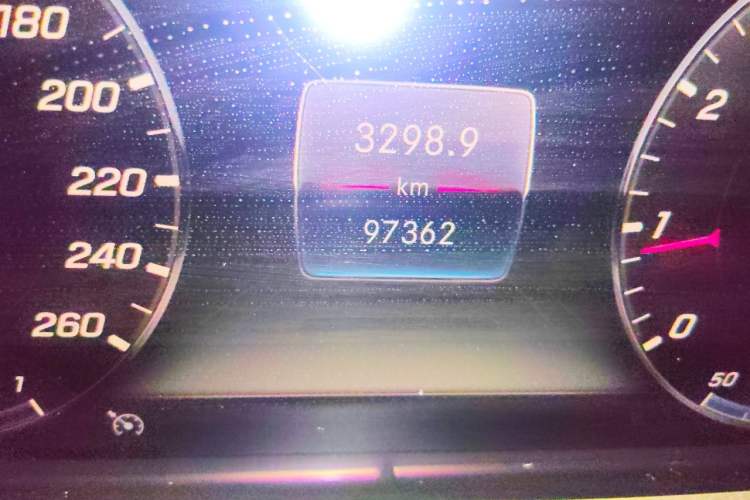 Used Mercedes-Benz E-Class 2019 E 300 L Sporty and Stylish Model Odometer Close Up