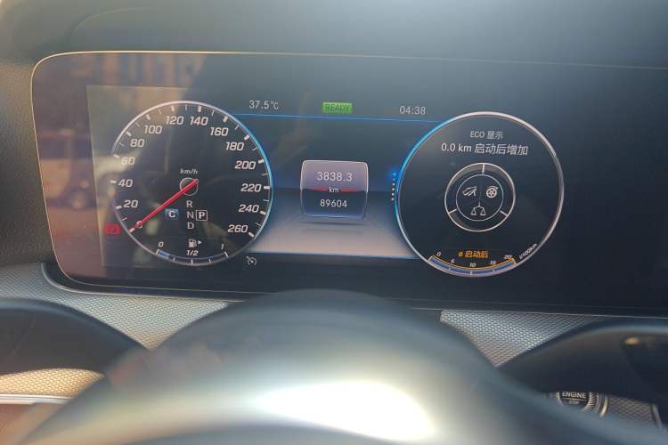 Used Mercedes-Benz E-Class 2019 E 260 Sport Edition Odometer Close Up