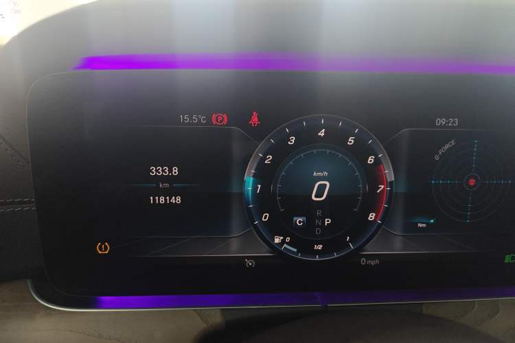 Used Mercedes-Benz E-Class 2019 Facelifted E 300 L Stylish Version Odometer Close Up