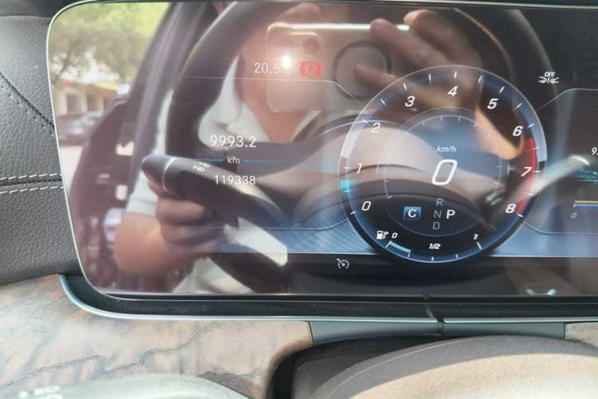 Used Mercedes-Benz E-Class 2019 E 300 L Stylish Model Odometer Close Up