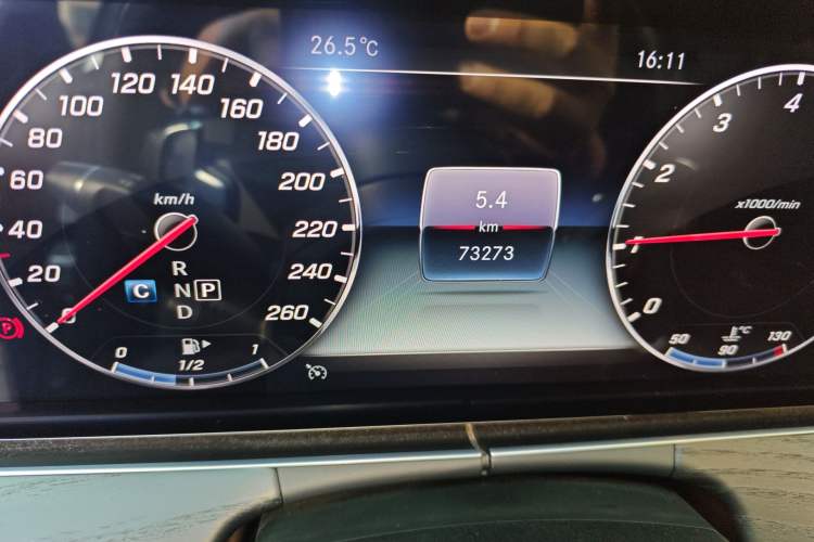 Used Mercedes-Benz E-Class 2019 Restyled E 300 L Sporty and Stylish Edition Odometer Close Up