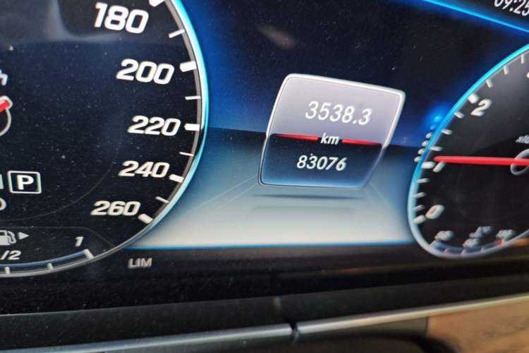 Used Mercedes-Benz E-Class 2019 Restyled E 300 L Sporty and Stylish Edition Odometer Close Up