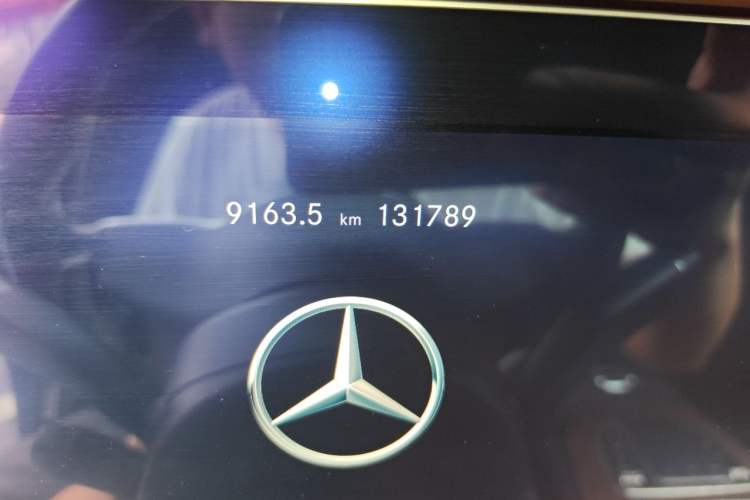 Used Mercedes-Benz E-Class 2019 E 300 L Luxury Model Odometer Close Up