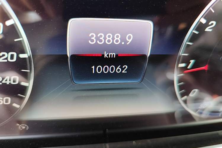 Used Mercedes-Benz E-Class 2019 E 300 L Sporty and Stylish Model Odometer Close Up