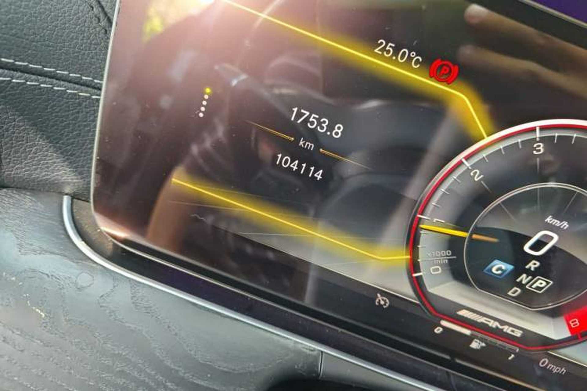 Used Mercedes-Benz E-Class 2019 E 300 L Sport Luxury Edition Odometer Close Up
