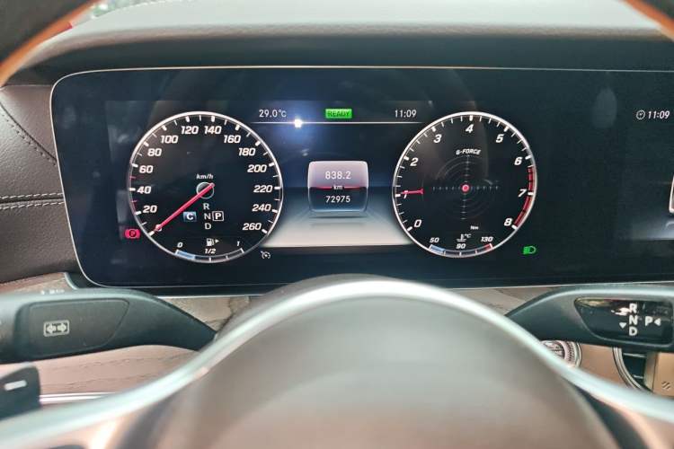 Used Mercedes-Benz E-Class 2019 E 260 L Odometer Close Up
