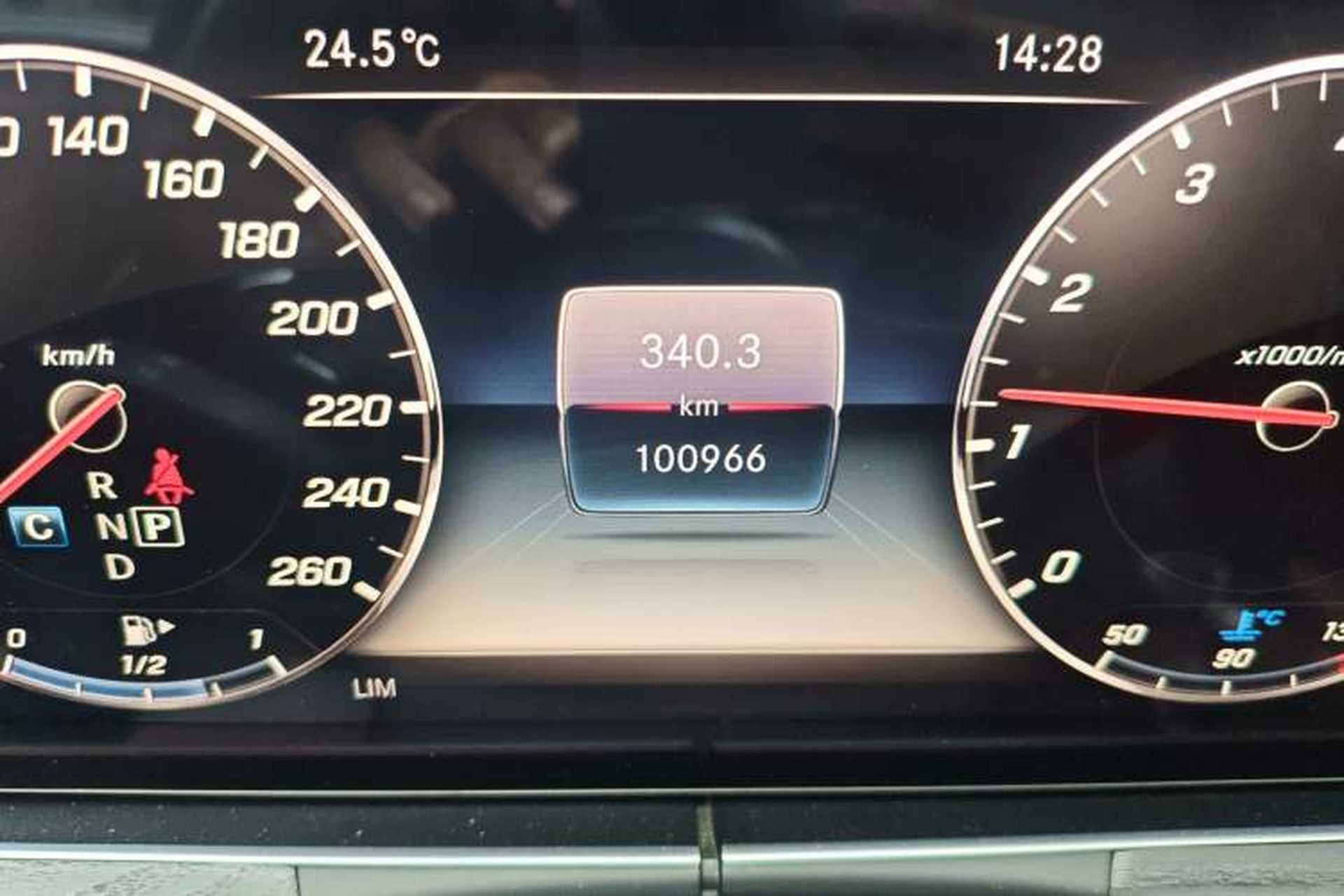 Used Mercedes-Benz E-Class 2019 Restyled E 300 L Sporty and Stylish Edition Odometer Close Up