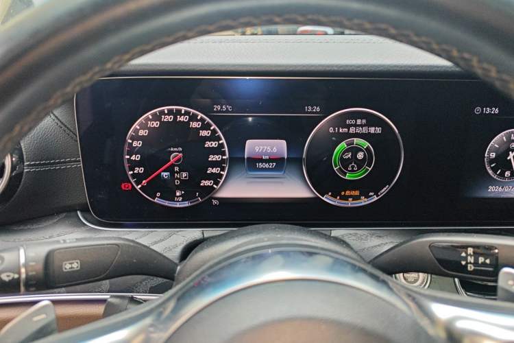 Used Mercedes-Benz E-Class 2019 E 300 L Sport Luxury Edition Odometer Close Up