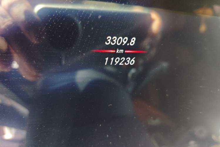 Used Mercedes-Benz E-Class 2019 E 300 L Sporty and Stylish Model Odometer Close Up