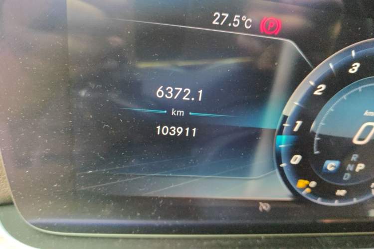 Used Mercedes-Benz E-Class 2019 E 300 L Luxury Model Odometer Close Up
