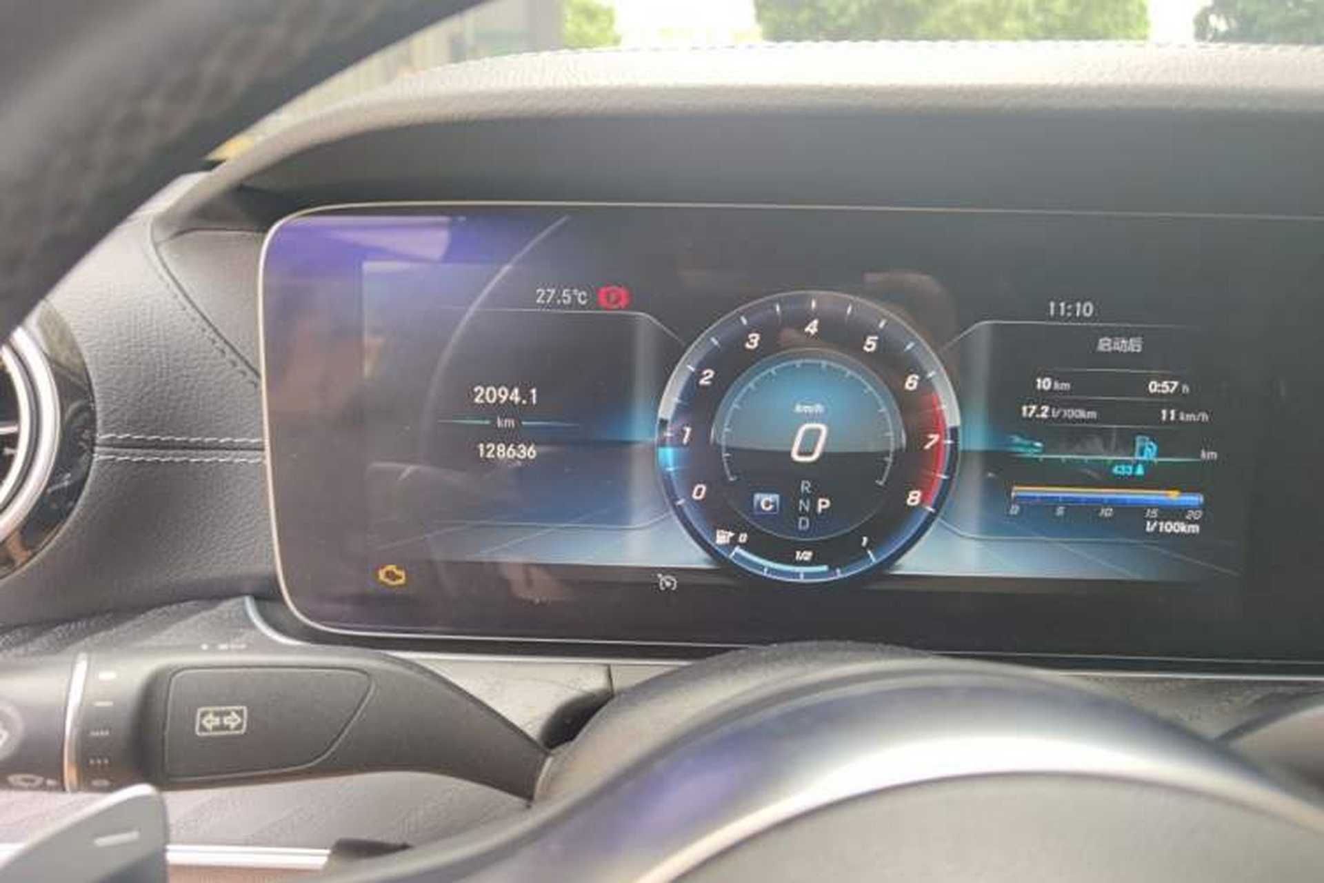 Used Mercedes-Benz E-Class 2019 E 300 L Sport Luxury Edition Odometer Close Up