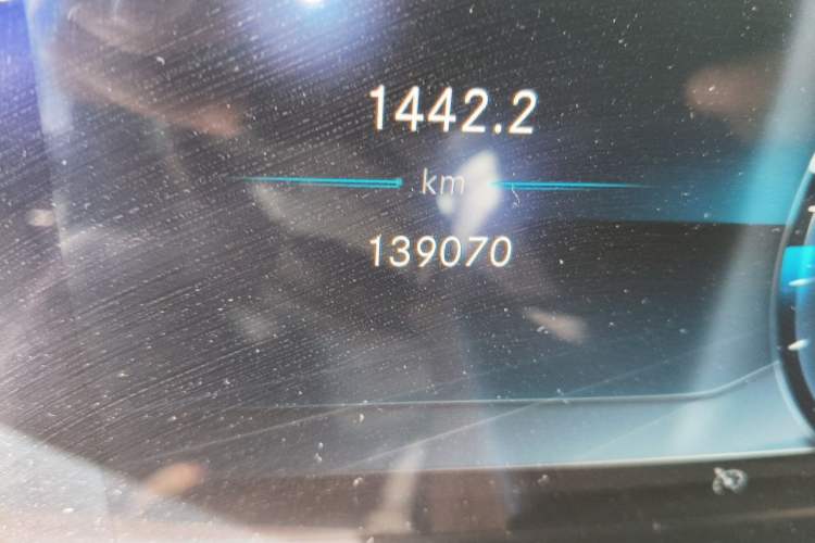 Used Mercedes-Benz E-Class 2019 E 300 L Luxury Model Odometer Close Up