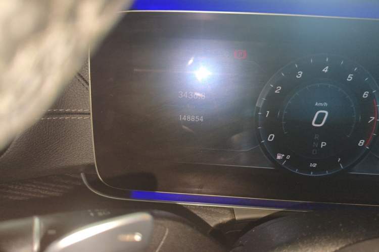 Used Mercedes-Benz E-Class 2019 E 300 L Sporty and Stylish Model Odometer Close Up