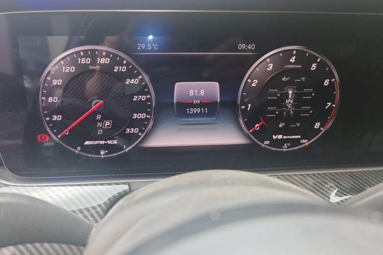 Used Mercedes-Benz E-Class 2019 Facelifted E 300 L Stylish Version Odometer Close Up