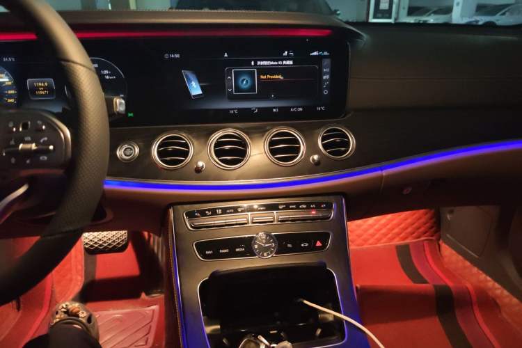 Used Mercedes-Benz E-Class 2019 E 300 L Sporty and Stylish Model Audio And AC Panel