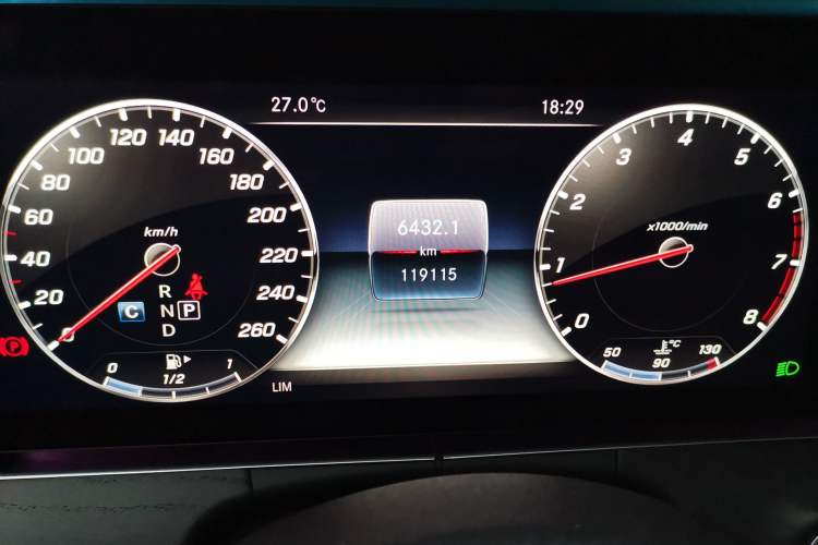 Used Mercedes-Benz E-Class 2019 Restyled E 300 L Sporty and Stylish Edition Odometer Close Up