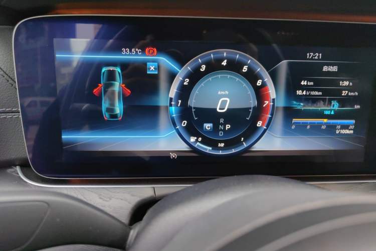 Used Mercedes-Benz E-Class 2019 E 300 L Sporty and Stylish Model Odometer Close Up