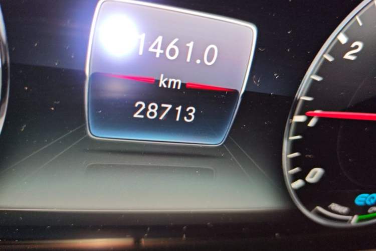 Used Mercedes-Benz E-Class 2019 E 260 Sport Edition Odometer Close Up