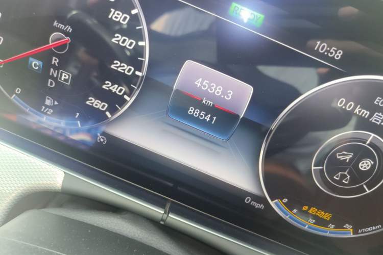 Used Mercedes-Benz E-Class 2019 E 260 Sport Edition Odometer Close Up