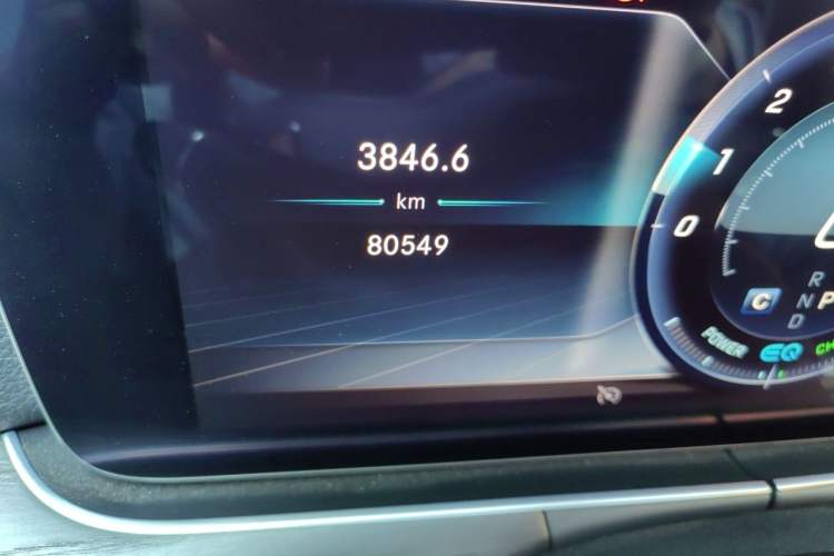 Used Mercedes-Benz E-Class 2019 E 260 L Sport 4MATIC Odometer Close Up