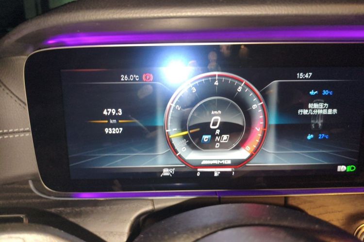 Used Mercedes-Benz E-Class 2019 E 350 4MATIC Coupe Odometer Close Up