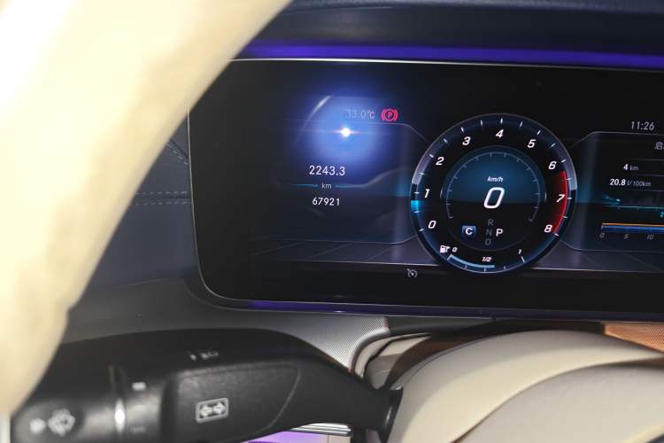 Used Mercedes-Benz E-Class 2019 E 200 4MATIC Coupe Odometer Close Up
