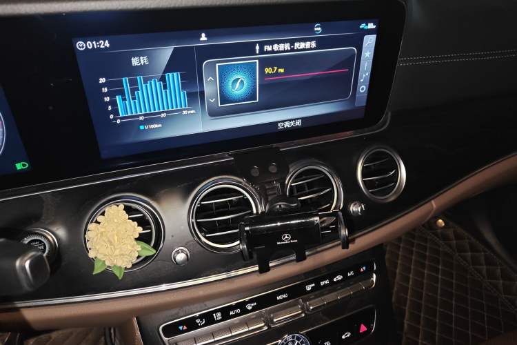 Used Mercedes-Benz E-Class 2019 E 300 L Sporty and Stylish Model Audio And AC Panel