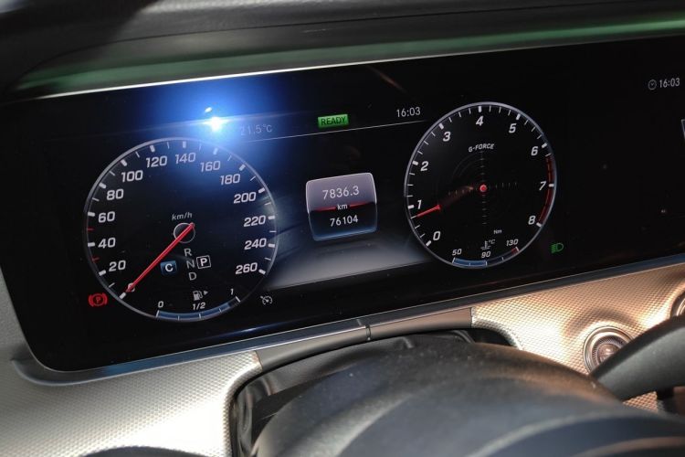 Used Mercedes-Benz E-Class 2019 E 260 Sport Edition Odometer Close Up
