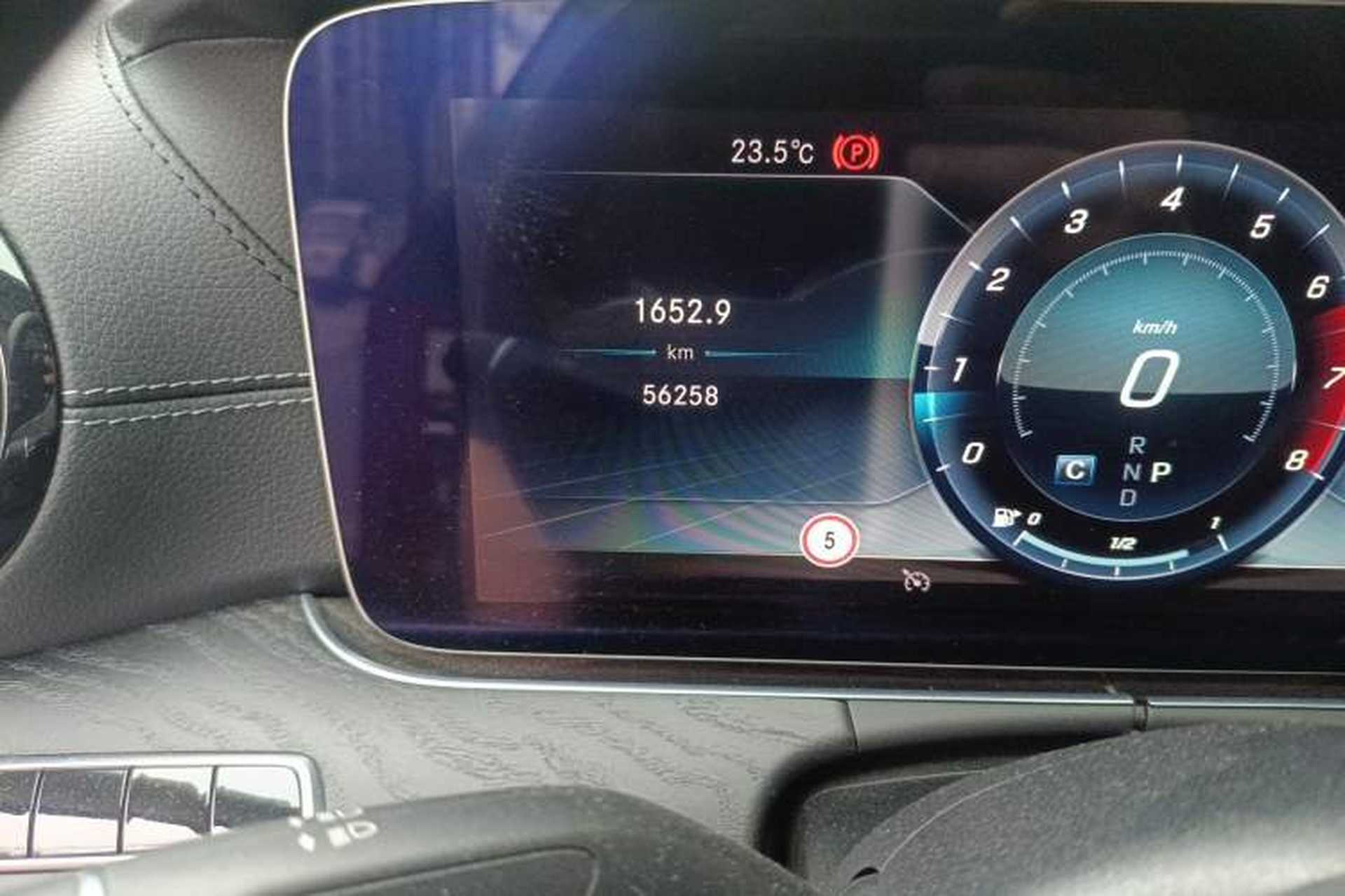 Used Mercedes-Benz E-Class 2019 E 200 Coupe Odometer Close Up