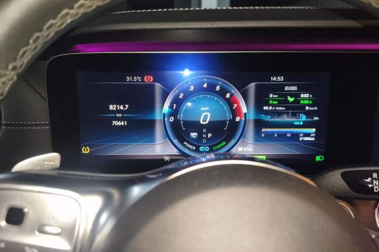 Used Mercedes-Benz E-Class 2019 E 260 L Sport Edition Odometer Close Up