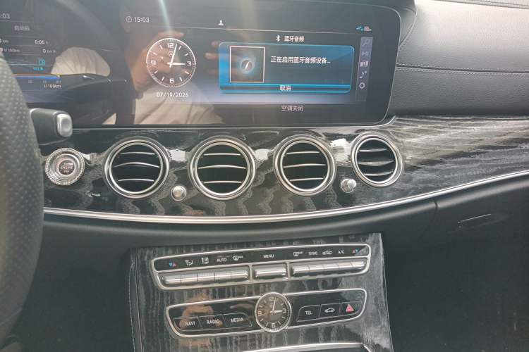 Used Mercedes-Benz E-Class 2019 E 300 L Sporty and Stylish Model Audio And AC Panel