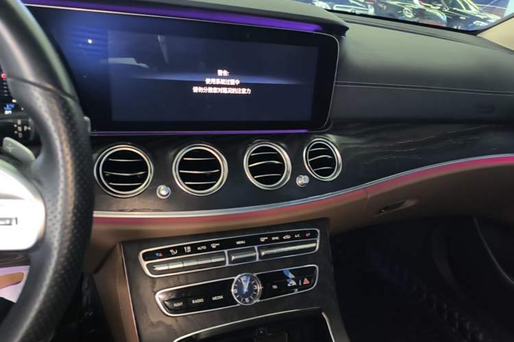 Used Mercedes-Benz E-Class 2019 E 300 L Sporty and Stylish Model Audio And AC Panel