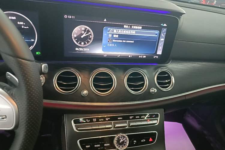 Used Mercedes-Benz E-Class 2019 E 300 L Sporty and Stylish Model Audio And AC Panel